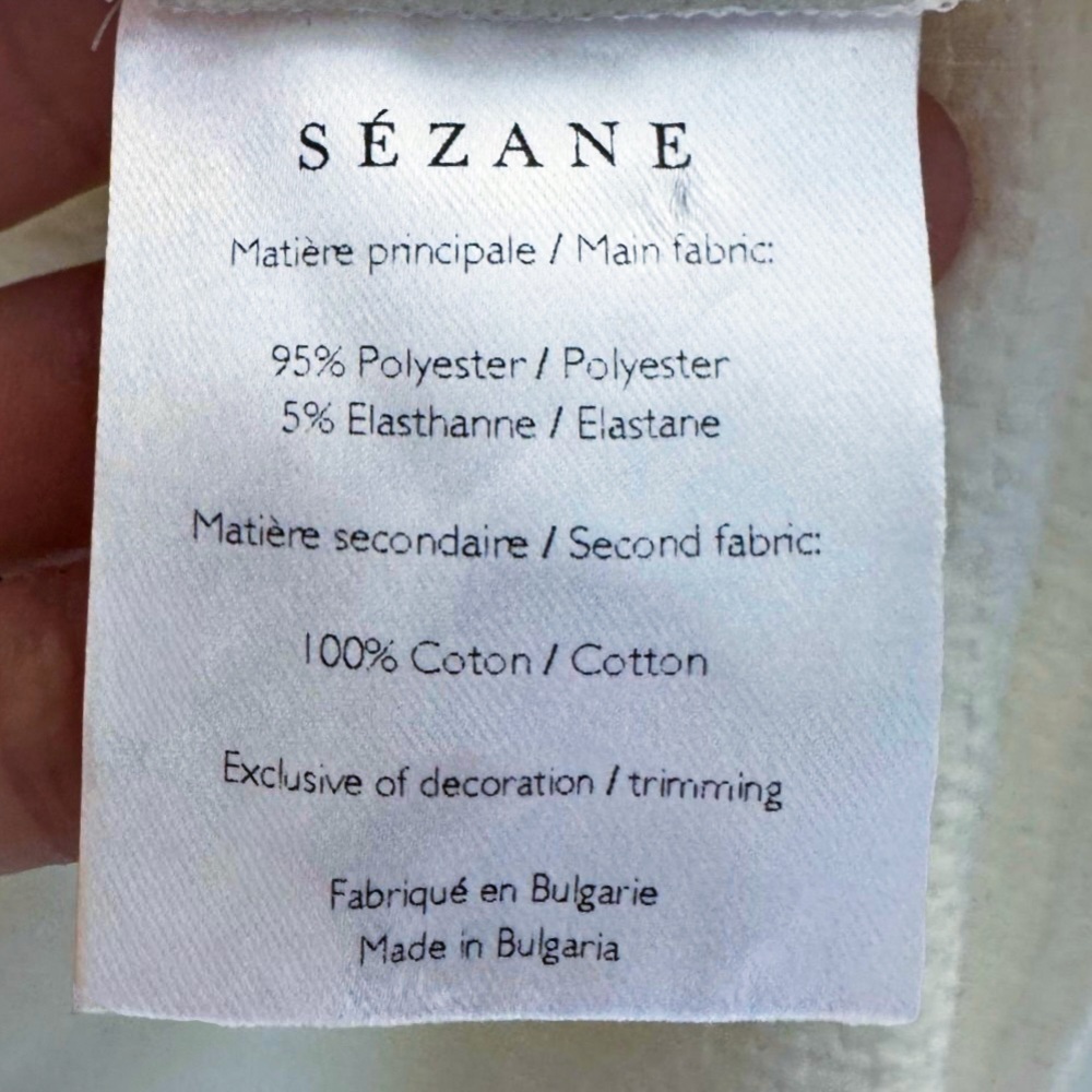 Sézane Claudia Lace Blouse White Size 38 (Medium) - Picture 7 of 7